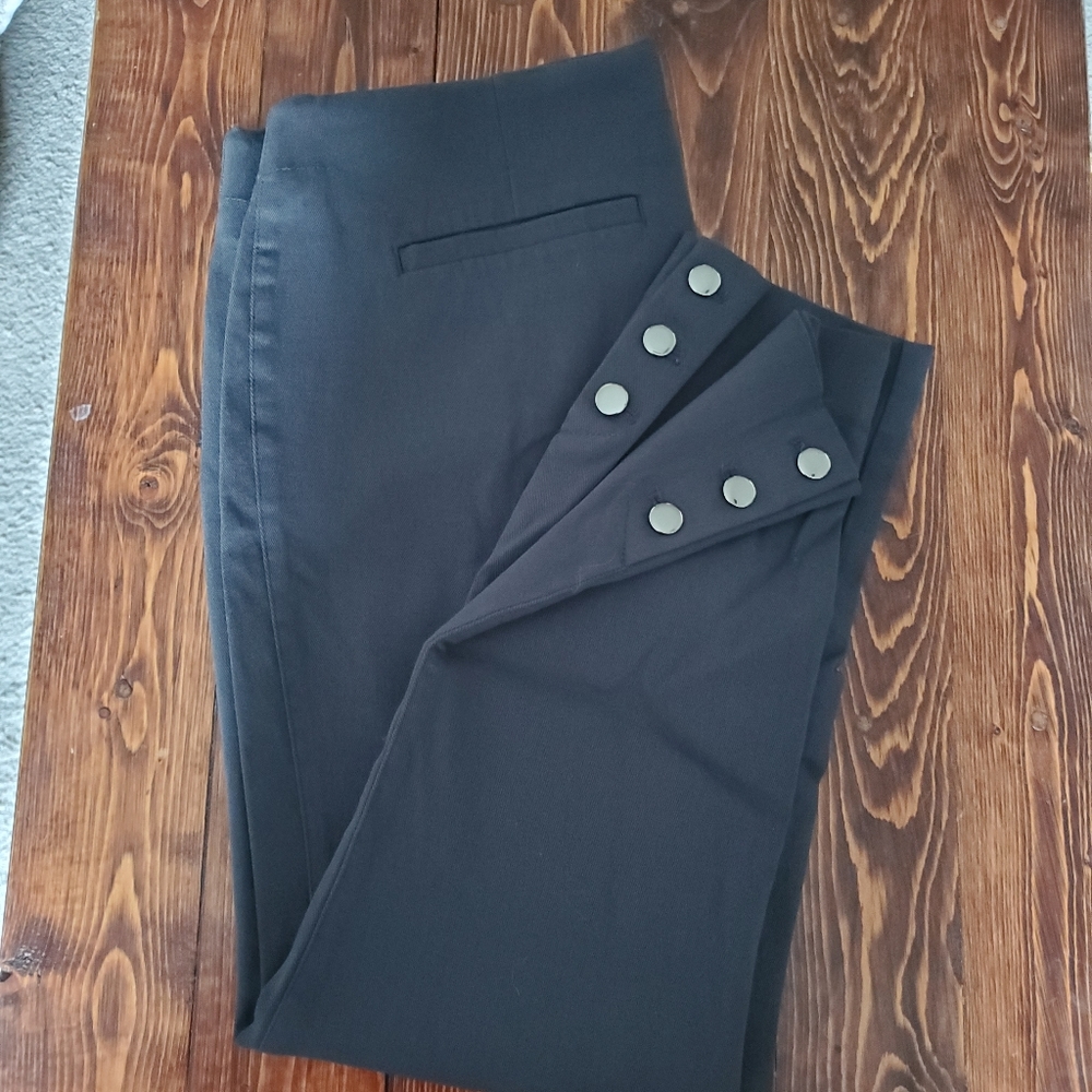 Size 8 - Straight Fit Button Trimmed Pants